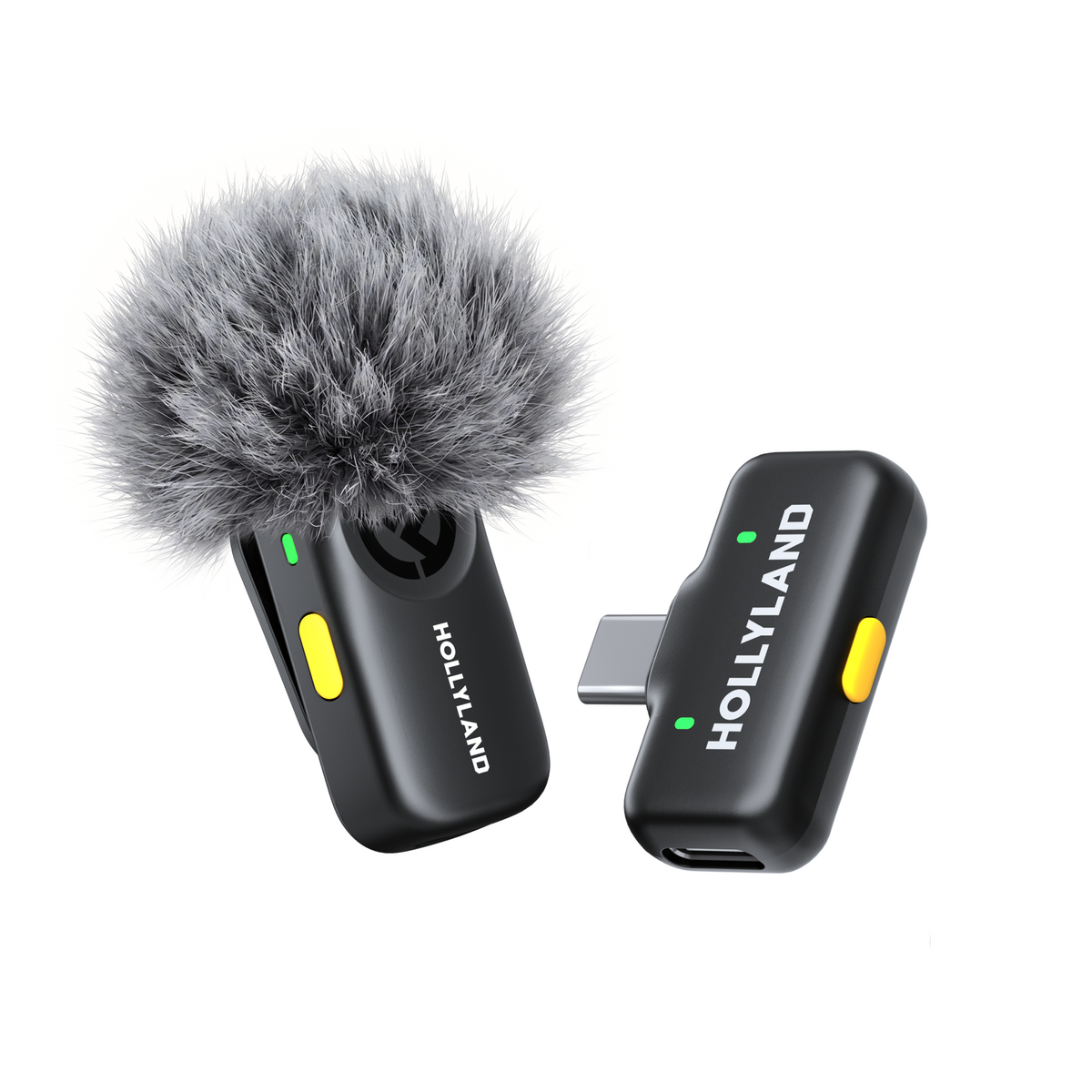 Hollyland Lark A2 Wireless Microphone (Space Gray) – Solo (1TX + USB-C RX)