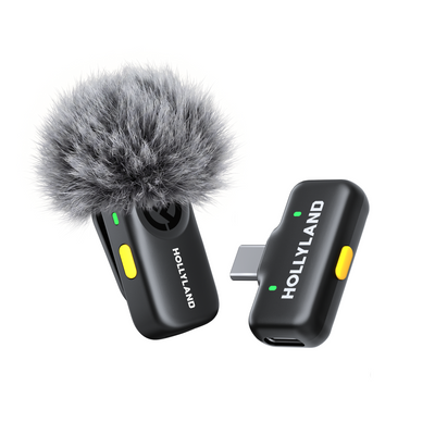 Hollyland Lark A2 Wireless Microphone (Space Gray) – Solo (1TX + USB-C RX)