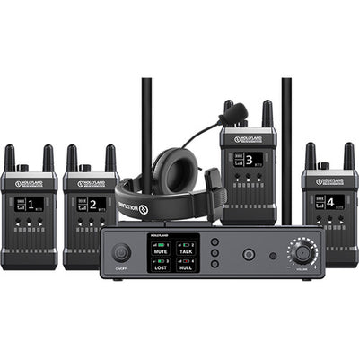 HOLLYLAND MARS T1000 FULL-DUPLEX INTERCOM SYSTEM WITH FOUR BELTPACK TRANSCEIVERS