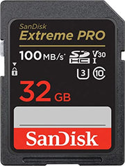SANDISK EXTREME PRO UHS I, CLASS 10, U3, V30 MEMORY CARD 32GB 100MB/S