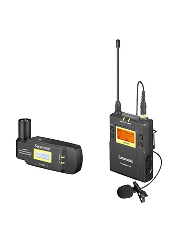 Saramonic UWMIC9 KIT7 RX-XLR9+TX9 UHF Wireless Microphone System for Camera/Camcorder, Black