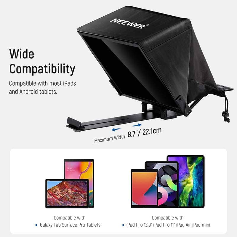 NEEWER X14 PRO ALUMINUM ALLOY TELEPROMPTER 
