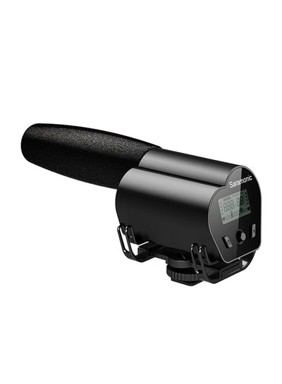 Saramonic VMIC Recorder On-camera Shotgun Microphone with Built-in Micro SDHC Audio Recorder for DSLRs, Mirrorless and Video Cameras, Black