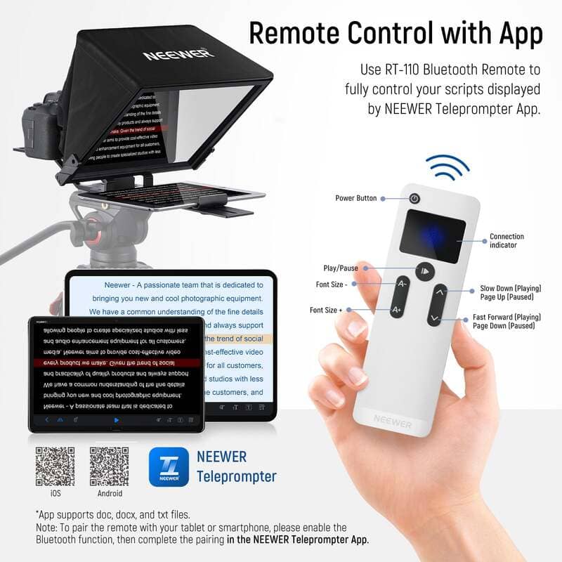 NEEWER X14 PRO ALUMINUM ALLOY TELEPROMPTER 