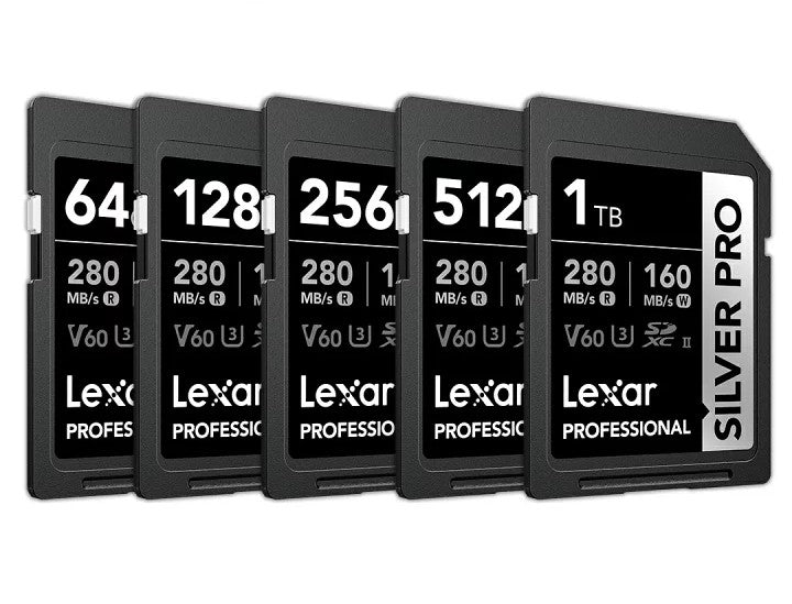 Lexar 64GB Professional SILVER PRO SDXC™ UHS-II Card