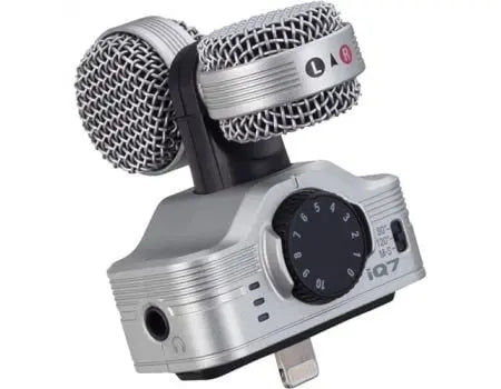 Zoom iQ7 Mid-Side Stereo Microphone for iOS Devices with Lightning Connector