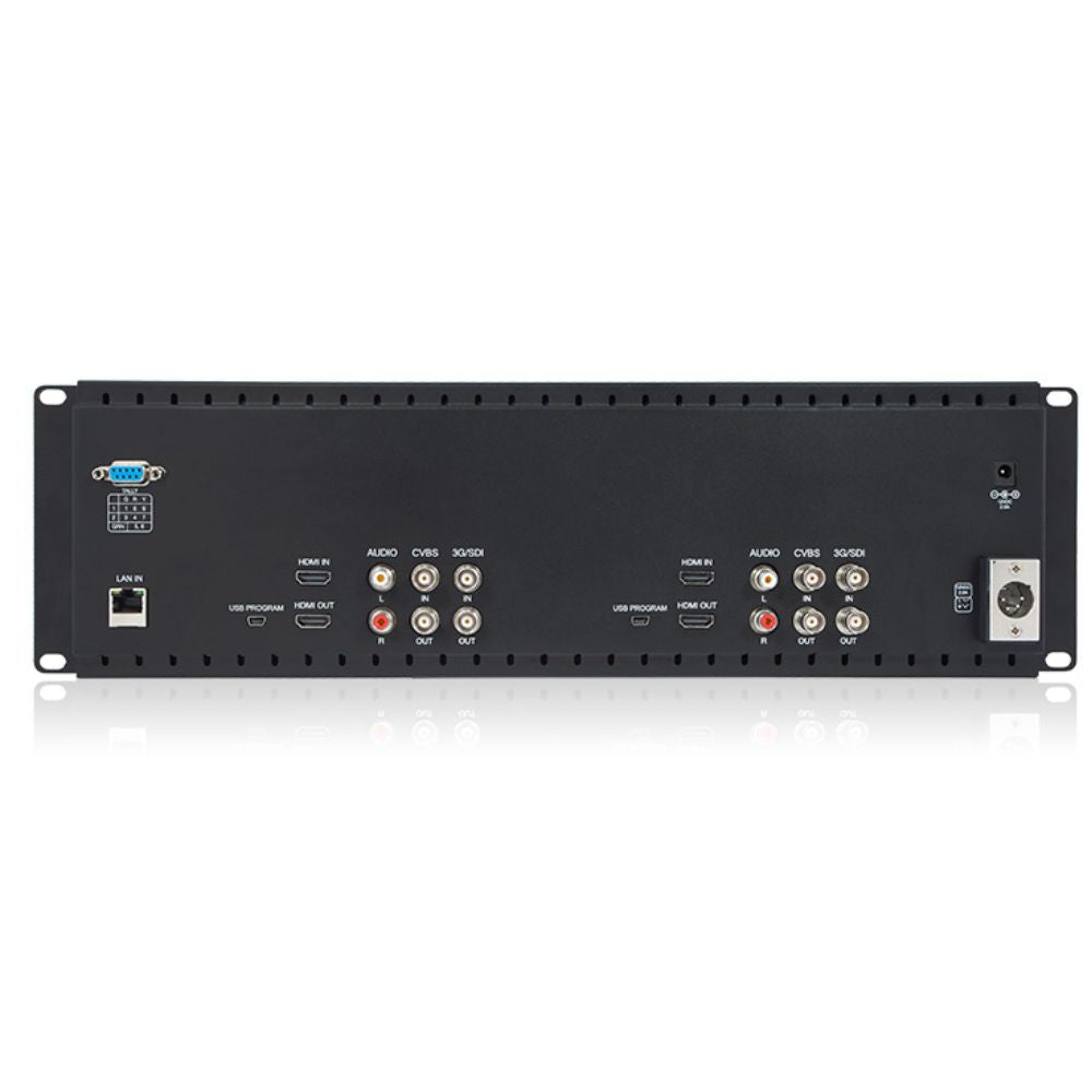 Laizeske Dual 7 ? IPS 1280 x 800 LCD Rackmount Monitor with 3G-SDI & HDMI (3 RU)