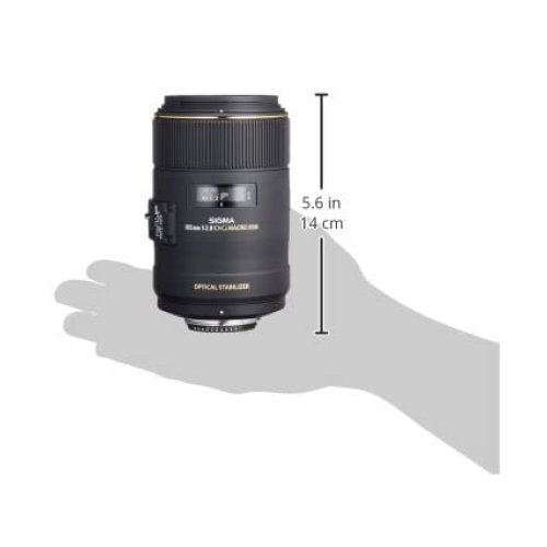 Sigma 105mm F2.8 EX DG OS HSM Macro Lens for Nikon DSLR Camera