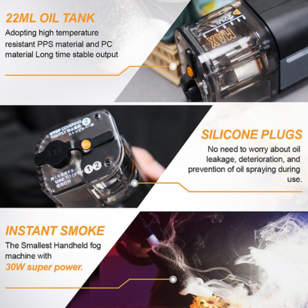 Lensgo Smoke Go All-in-One Handheld Fog Machine (30W)