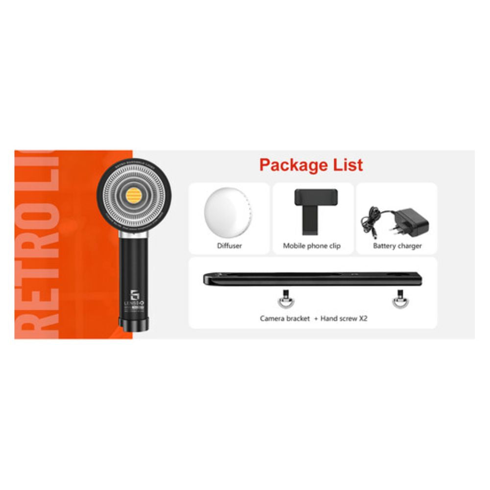 LENSGO 40SHB Retro Handheld Bi-Color LED Light