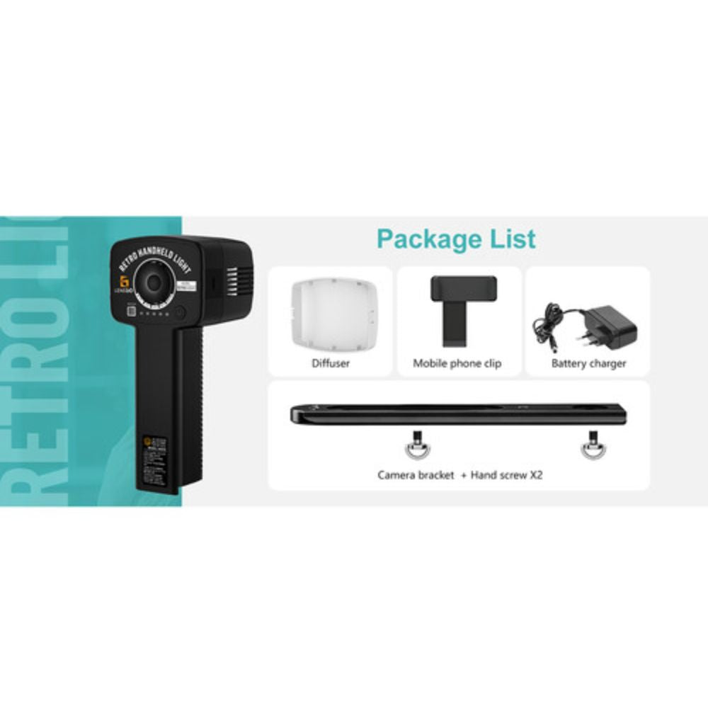LENSGO 40SHC PRO Retro Handheld Bi-Color LED Light