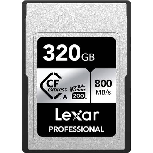 Lexar 320GB Professional CFexpress™ Type A card Silver