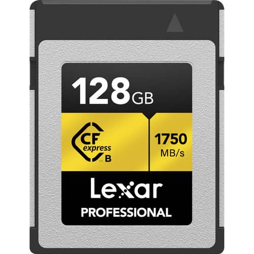 Lexar 128GB Professional CFexpress™ Type-B card GOLD Series