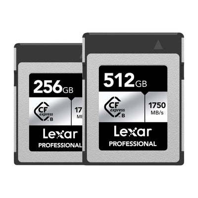 Lexar 512GB/256GB Professional CFexpress Type B Card SILVER Series