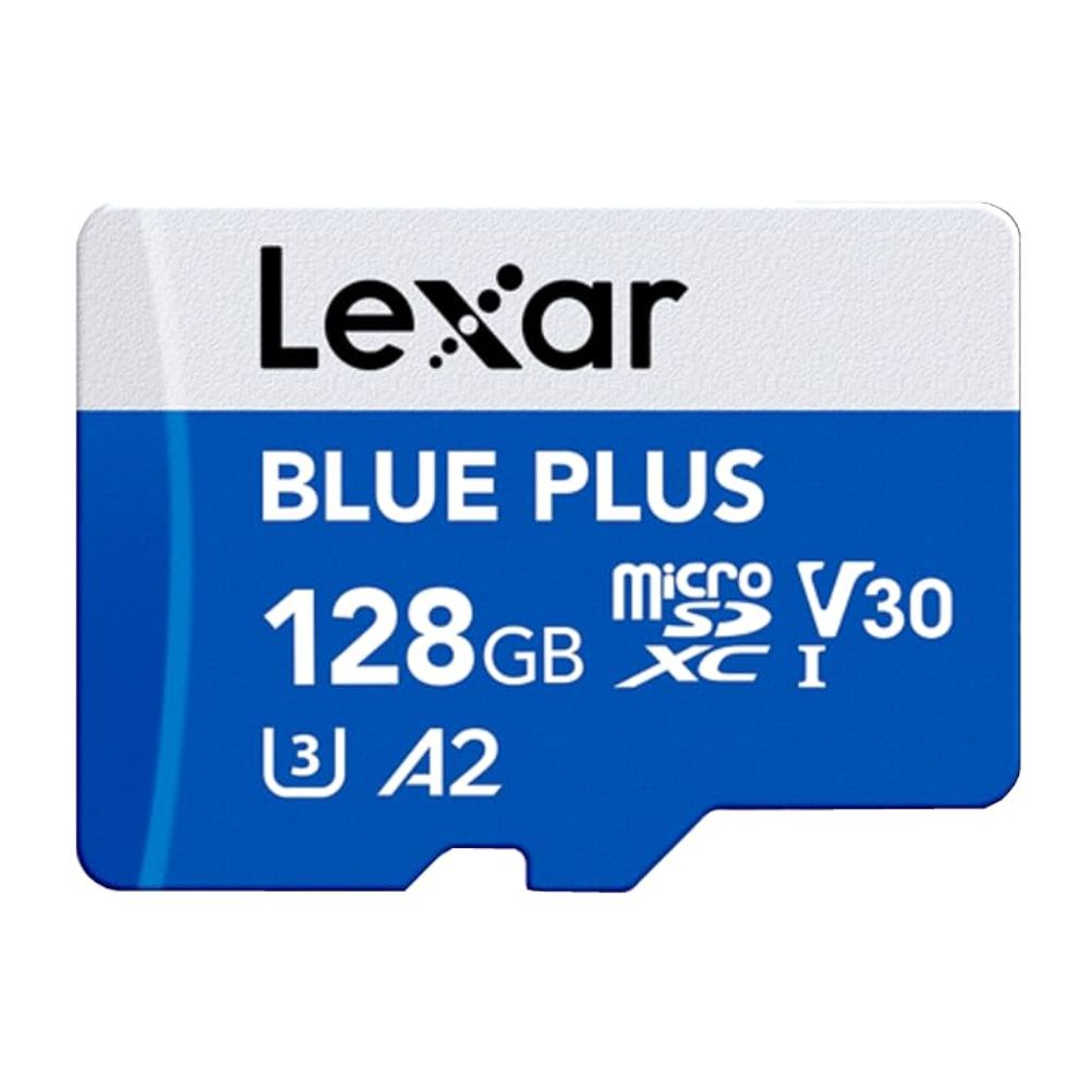 Lexar 128GB Blue Plus microSDHC Memory Card