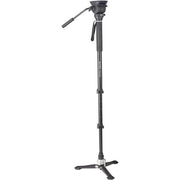 Libec Hands-Free Monopod Kit with TH-X Pan-and-Tilt Video Head and Bowl Clamp