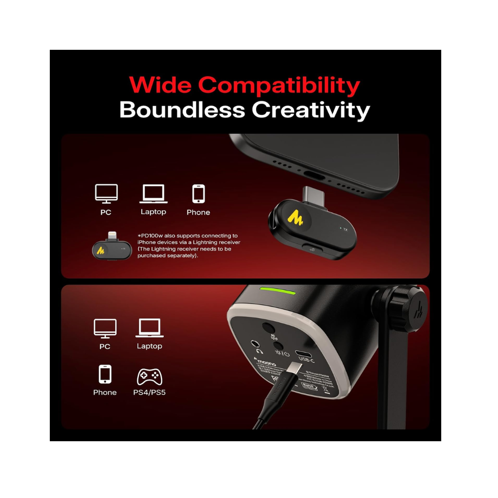 Maono PD100W Wireless USB Microphone
