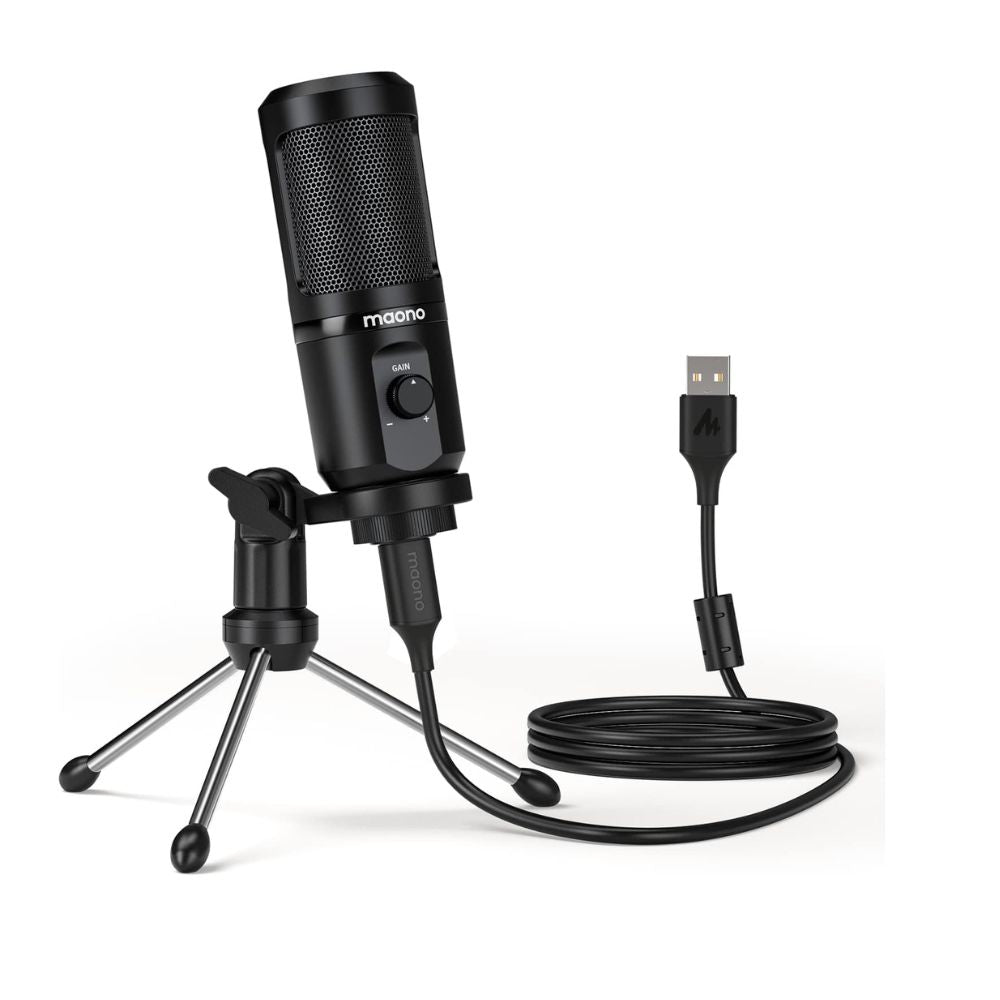 Maono AU-PM461TR RGB USB Gaming Microphone for professional video equipment and studio accessories.