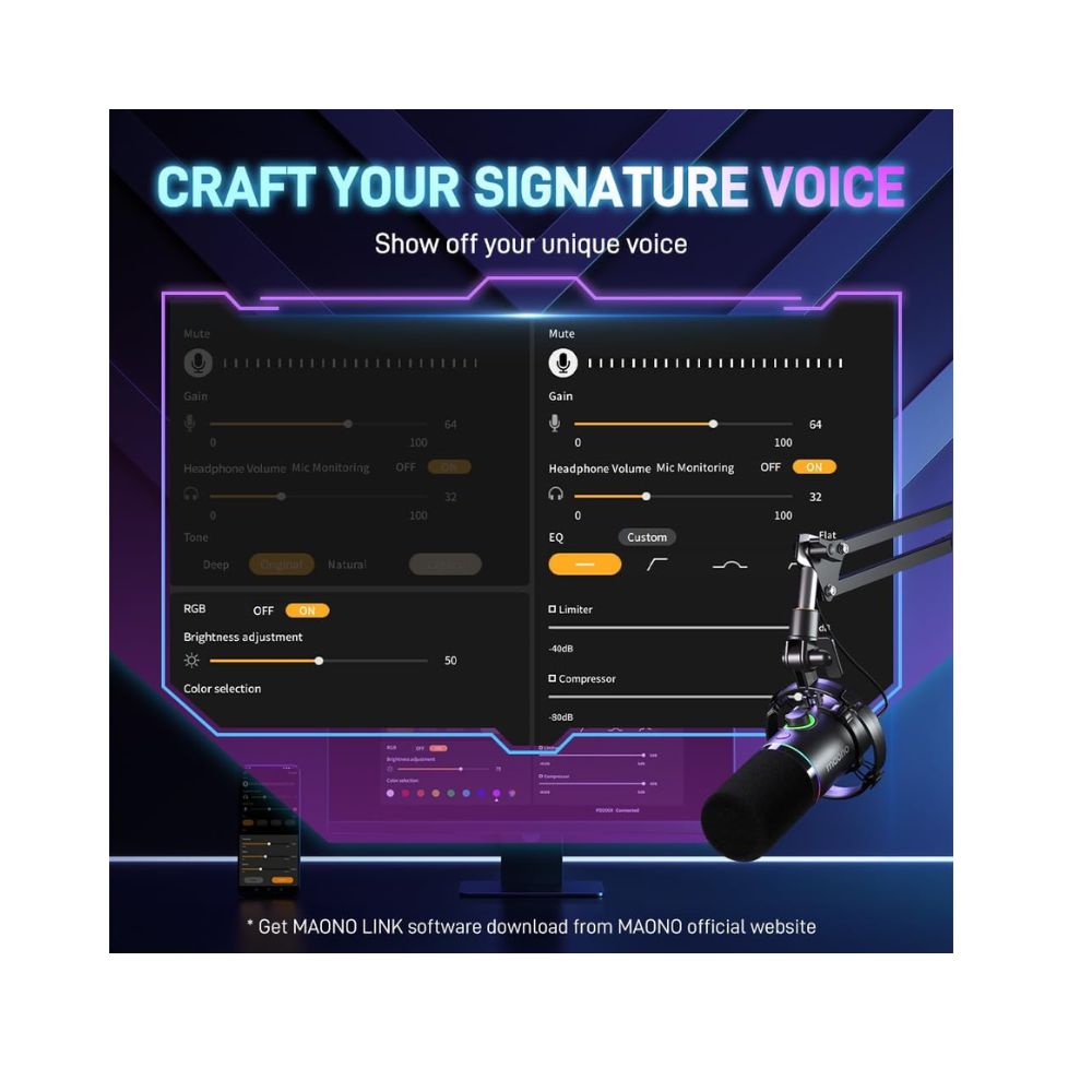 Maono PD200WT Hybrid Wireless Podcast Microphone