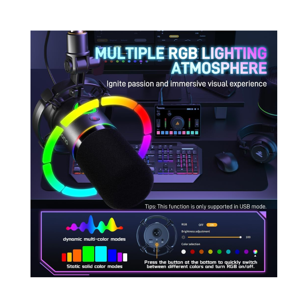 Maono PD200WT Hybrid Wireless Podcast Microphone