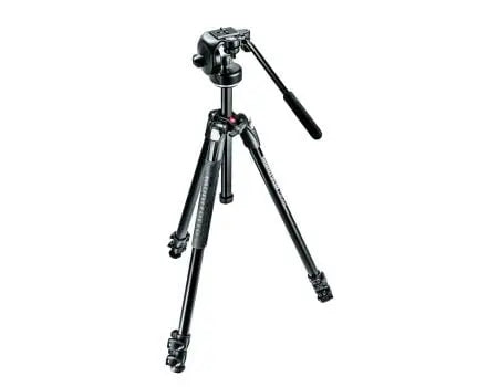 Manfrotto 290 Xtra Alu 3-Section Tripod Kit with 128RC Fluid Head (MK290XTA3-2W)