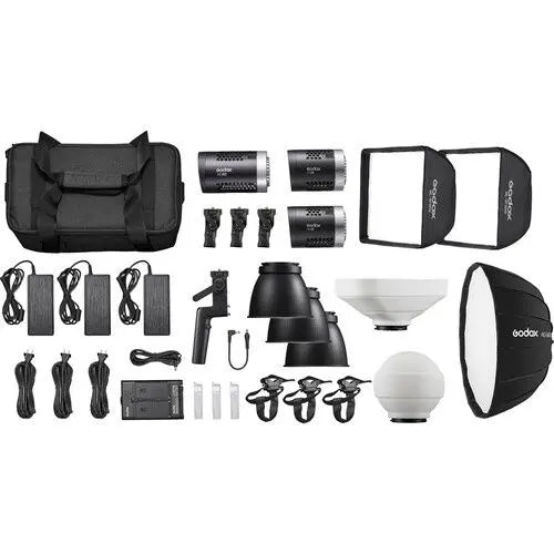 Godox ML 3 light kit 1 X ML60 + 2 X ML30 + Accessories
