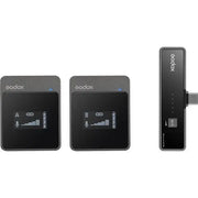Godox MoveLink UC2 Kit 2.4GHz Wireless Dual Microphone System for Type C phones