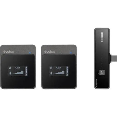 Godox MoveLink UC2 Kit 2.4GHz Wireless Dual Microphone System for Type C phones