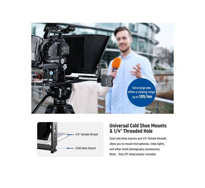 NEEWER X17 17'' ALUMINUM ALLOY TELEPROMPTER
