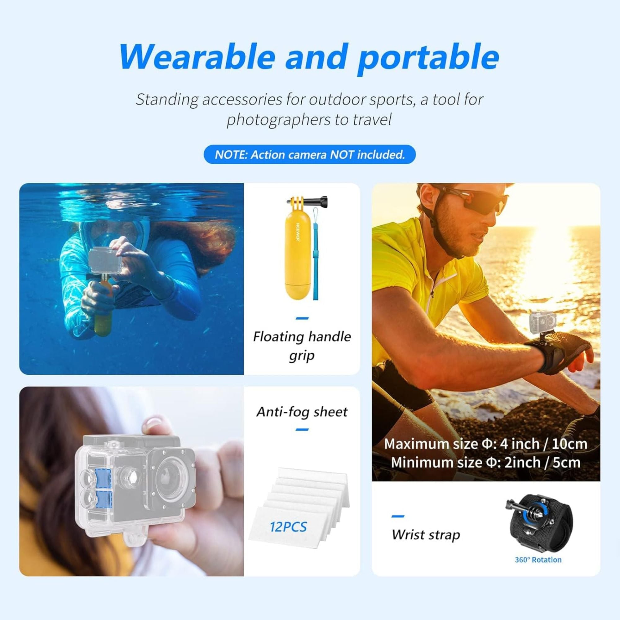 Neewer 50-in-1 Action Camera Accessory Kit