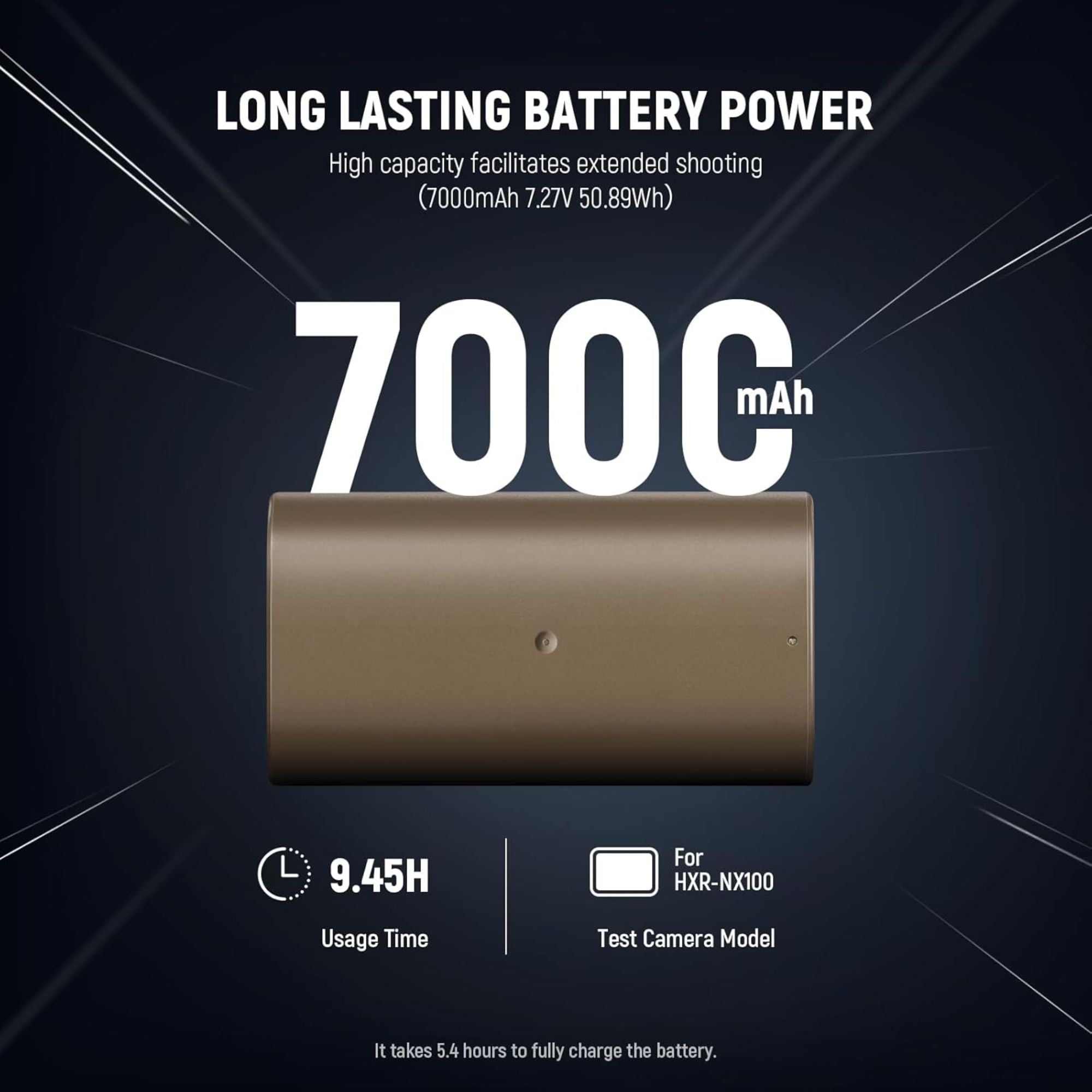 Neewer TNP-F750 7000mAh NP-F750 Battery with Type-C