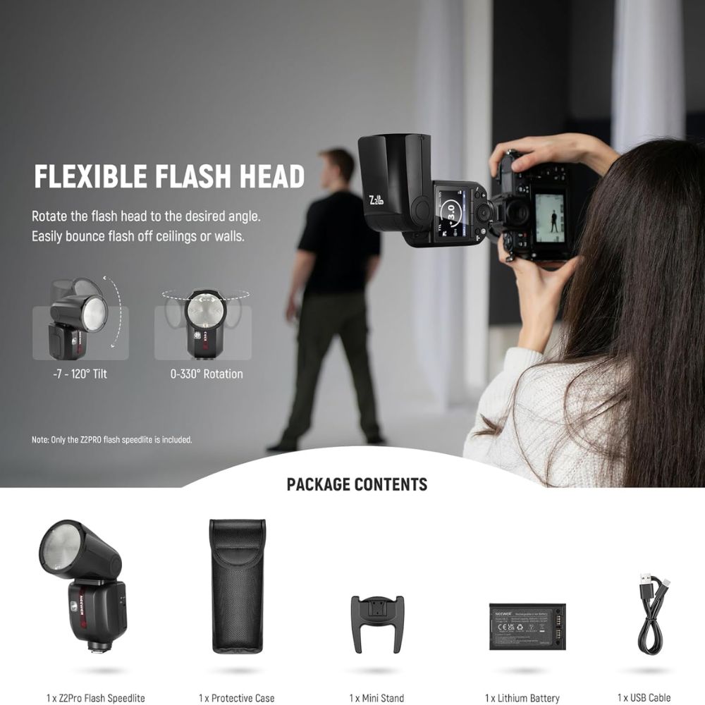 Neewer Z2Pro-S TTL Round Head Flash for Sony