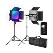 Neewer RGB1200 60W LED Video Light Kit 2-Pack with Stands