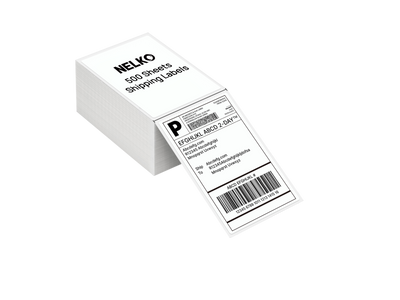 Nelko 4x6 Inch Thermal Shipping Labels (White) – 500 Labels