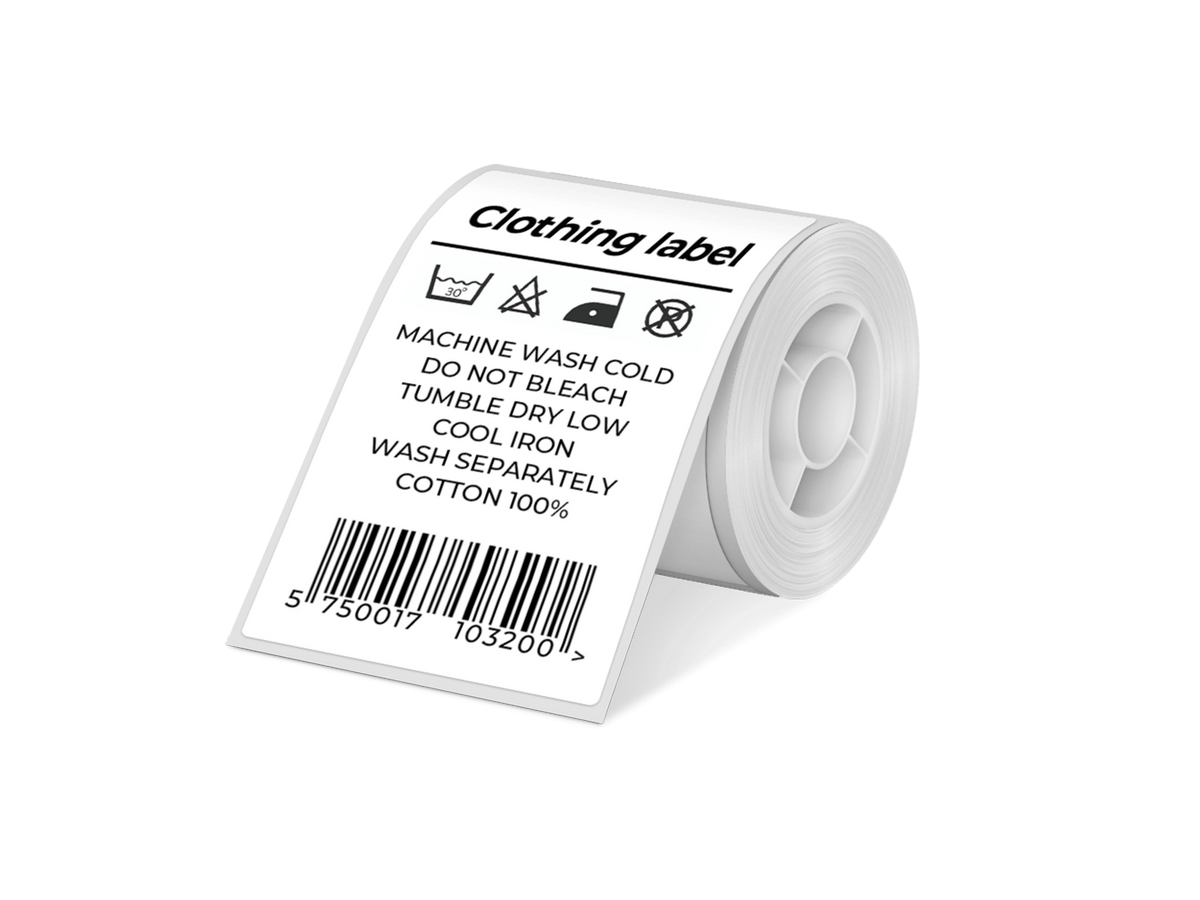 Nelko 50x80mm Waterproof Thermal Labels for PM220 (100 Labels, White)