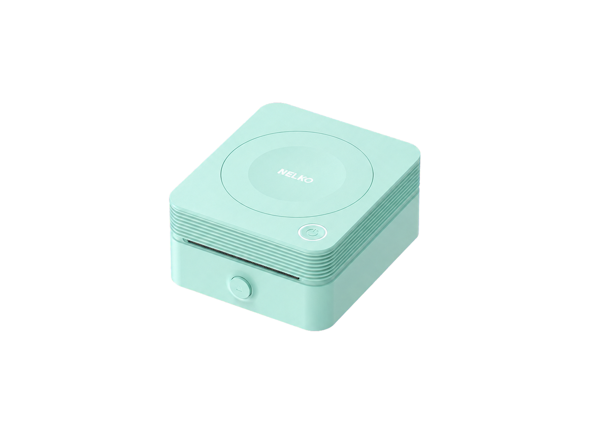 Nelko PM230 Bluetooth Sticker Printer with 3 Paper Rolls – Green