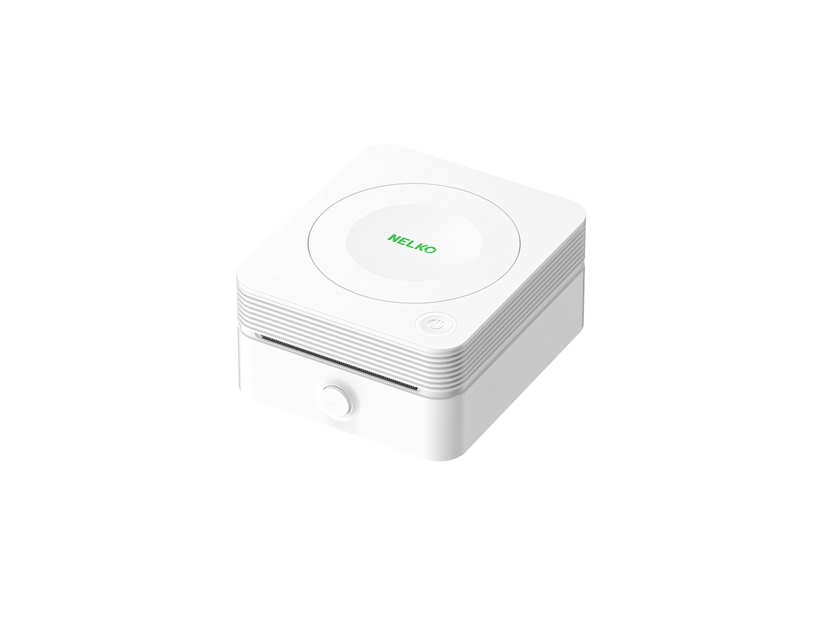 Nelko PM230 Bluetooth Sticker Printer with 3 Paper Rolls – White