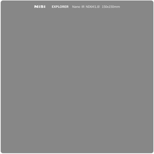 NiSi Nisi Explorer Collection 150x150mm Nano IR Neutral Density Filter - Nd64 (1.8) - 6 Stop
