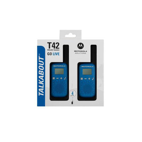 Motorola Talkabout T42 Walkie-Talkies Blue Twin pack