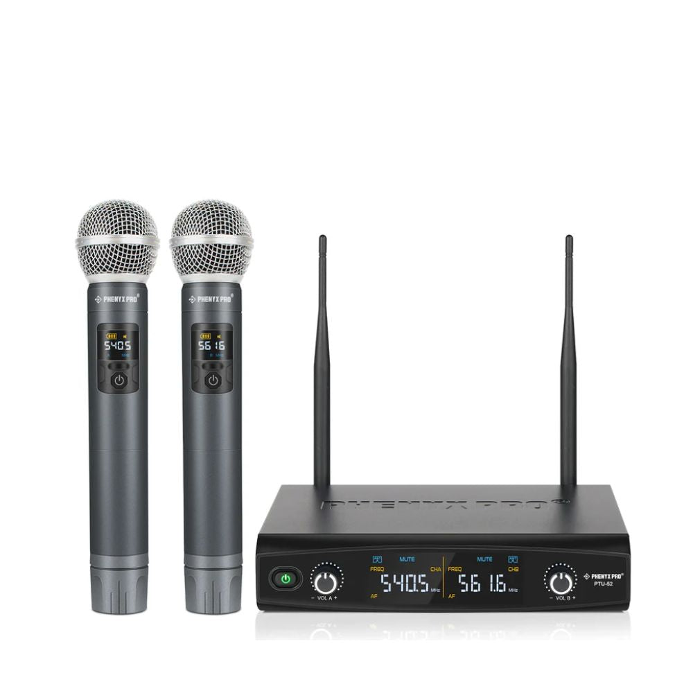 Phenyx Pro PTU-52-2H Dual Wireless Microphone