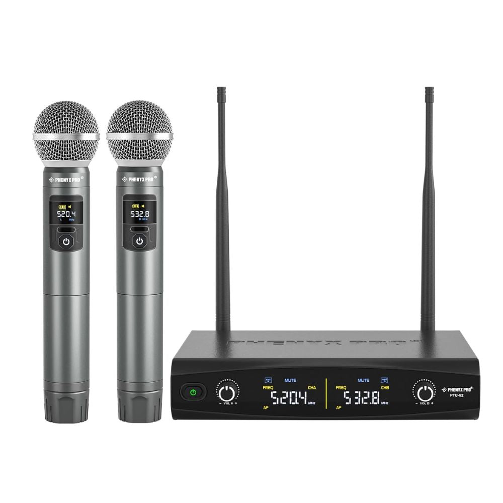 Phenyx Pro PTU-52-IH Dual Wireless Microphone