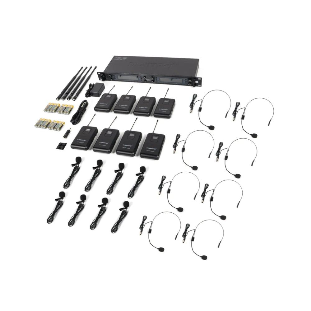 Phenyx Pro PTU-6000-8B Eight-Channel UHF Wireless Microphone