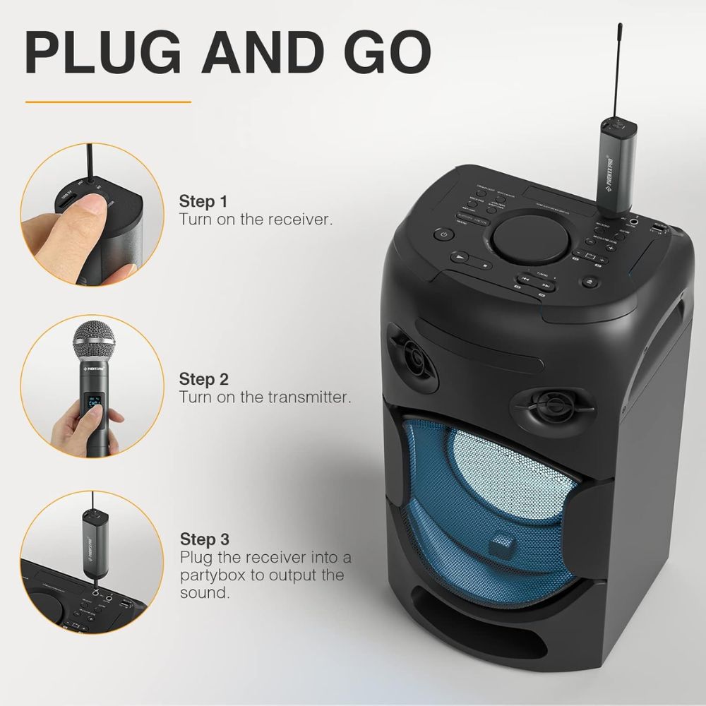 Phenyx Pro PDP-2-2H Dual Digital Portable Wireless Microphone