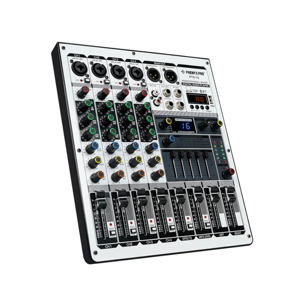 Phenyx Pro PTX-15 4-Channel Audio Mixer 16 DSP
