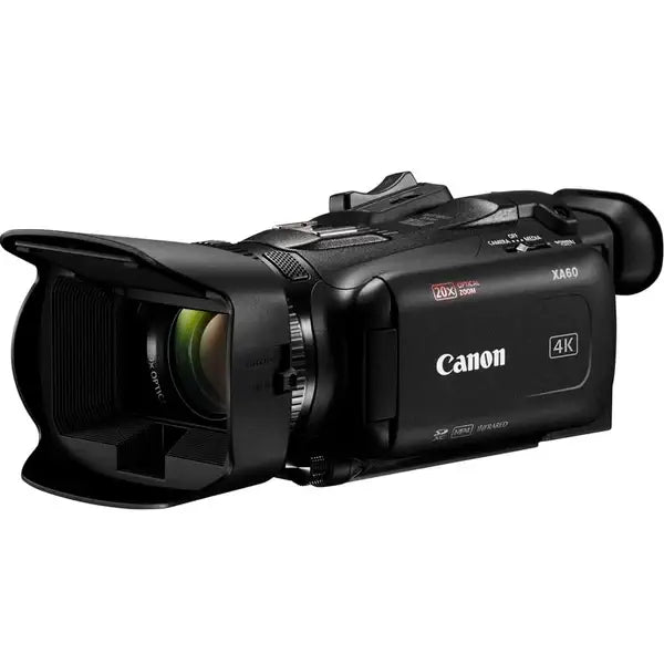 Canon XA60B Camcorder and Handle with Lexar 256GB Silver Plus Card Combo