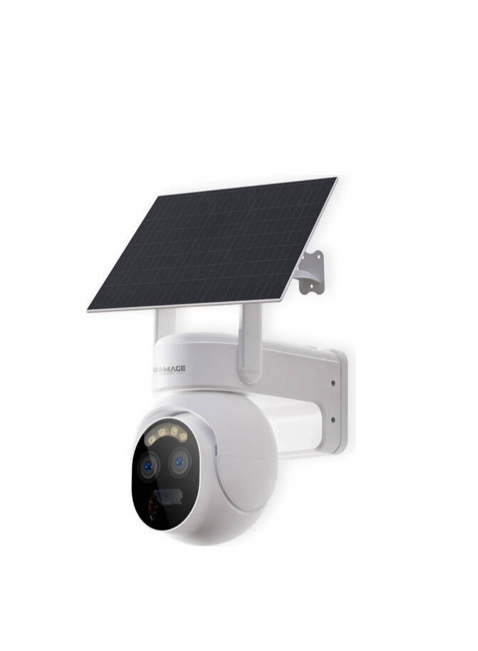 Promage Connect PC-S422-W Dual Lens Solar PTZ WiFi Camera with 10X Zoom