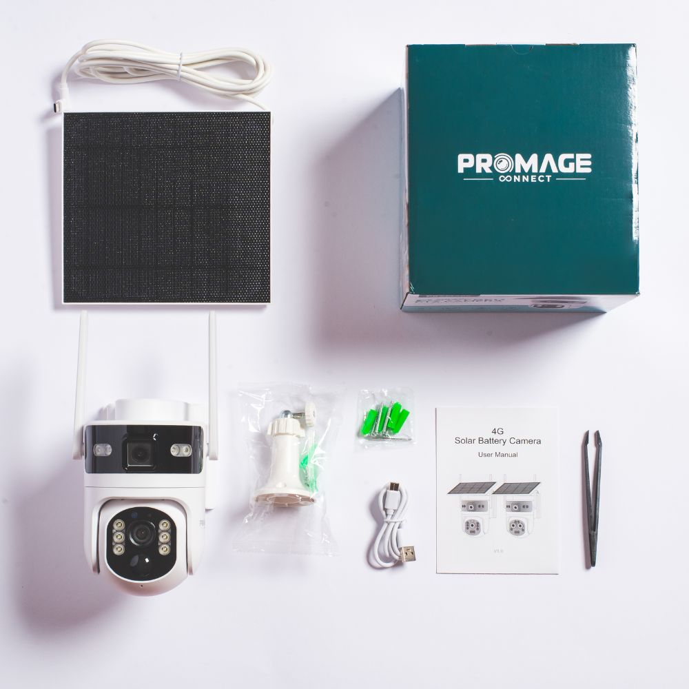 Promage PC-S567 Solar PTZ Dual Lens Camera 4G