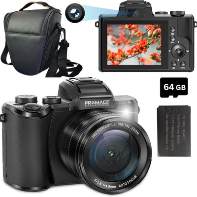 Promage PC290 8K Dual Screen Digital Camera