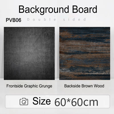 PROMAGE DOUBLE-SIDED PVC BOARD GRAPHIC GRUNGE/BROWN WOOD PM-PVB06