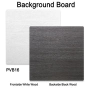 PROMAGE DOUBLE-SIDED PVC BOARD WHITE/BLACK WOOD PM-PVB16